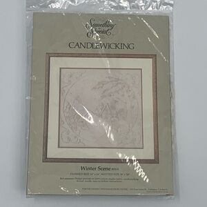 Never Opened Candle Wicking Kit Winter Scene